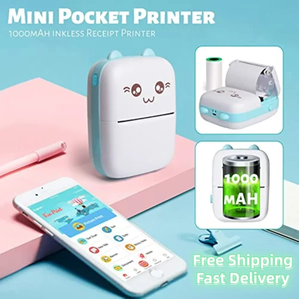Mini Impressora Portátil de Bolso Fotográfico - Image 2