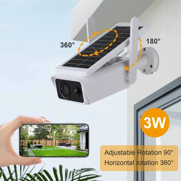 Camera solar  Wifi Outdoor Waterproof PIR Motion Alarm Night Vision Monitor Battery Low Powered Wireless CCTV Security Protection - Image 6