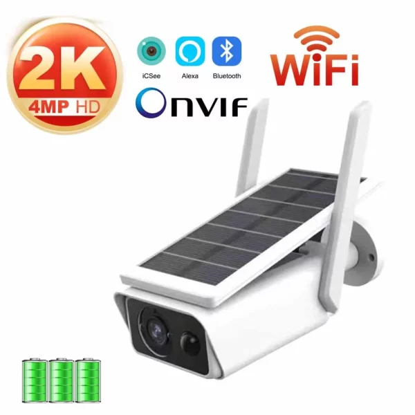 Camera solar  Wifi Outdoor Waterproof PIR Motion Alarm Night Vision Monitor Battery Low Powered Wireless CCTV Security Protection