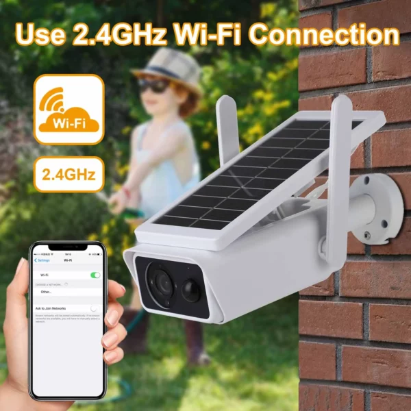 Camera solar  Wifi Outdoor Waterproof PIR Motion Alarm Night Vision Monitor Battery Low Powered Wireless CCTV Security Protection - Image 4